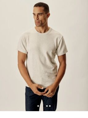 Buck Mason White Crewneck Short-Sleeve Tee
